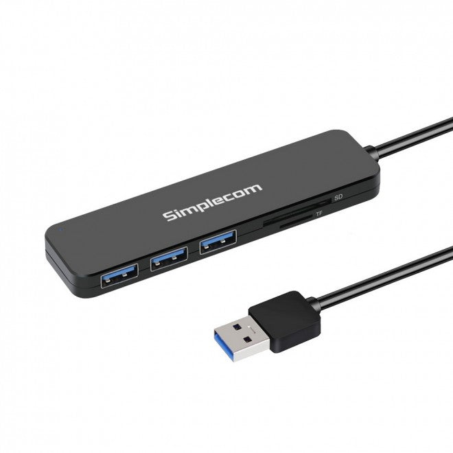 Simplecom CH365 SuperSpeed 3 Port USB 3.0 (USB 3.2 Gen 1) Hub with SD MicroSD Card Reader Simplecom CH365 SuperSpeed 3 Port USB 3.0 (USB 3.2 Gen 1) Hub with SD MicroSD Card Reader